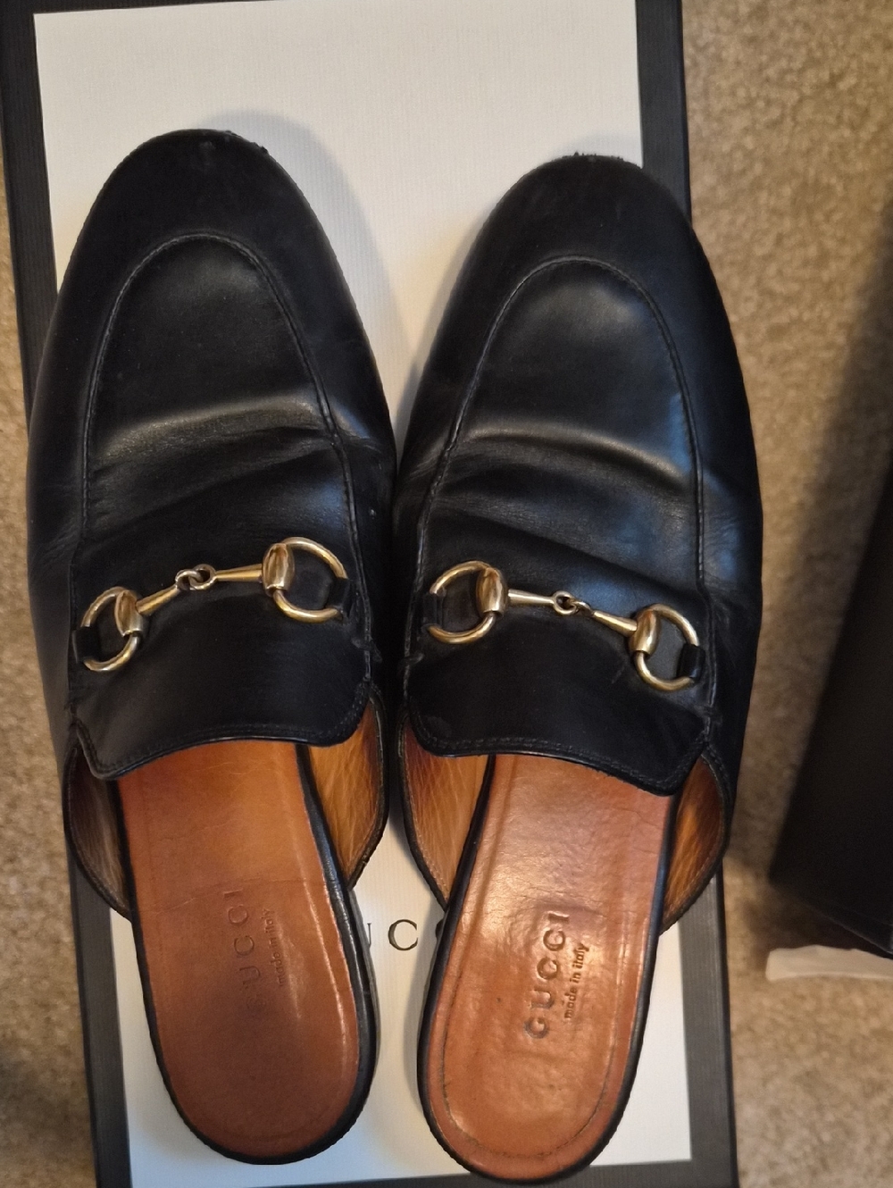Gucci Princetown Slide Black Leather